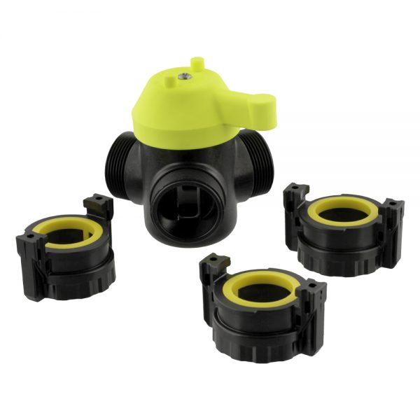 F4050QC3_01 - Three Way Valve With Quarter Turn Quick Connects - Scotty Fire